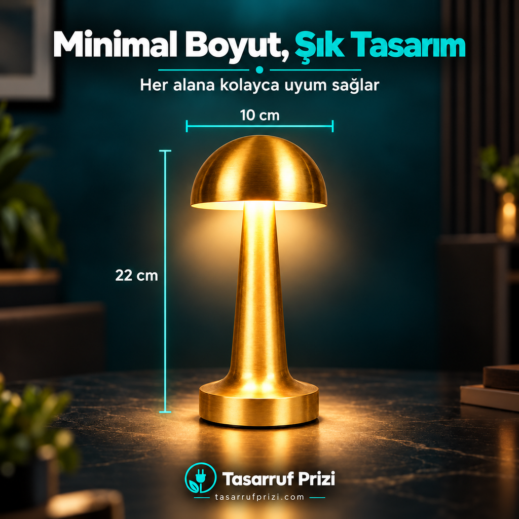 Tasarruf™ Mantar Masa Lambası