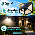 Tasarruf™ Güneş Enerjili Sensörlü Duvar Lambası
