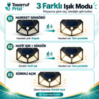 Tasarruf™ Güneş Enerjili Sensörlü Duvar Lambası