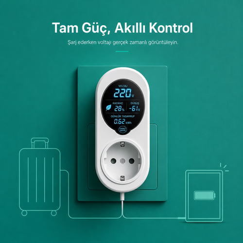 Tasarruf Prizi ™ Akım Korumalı Priz